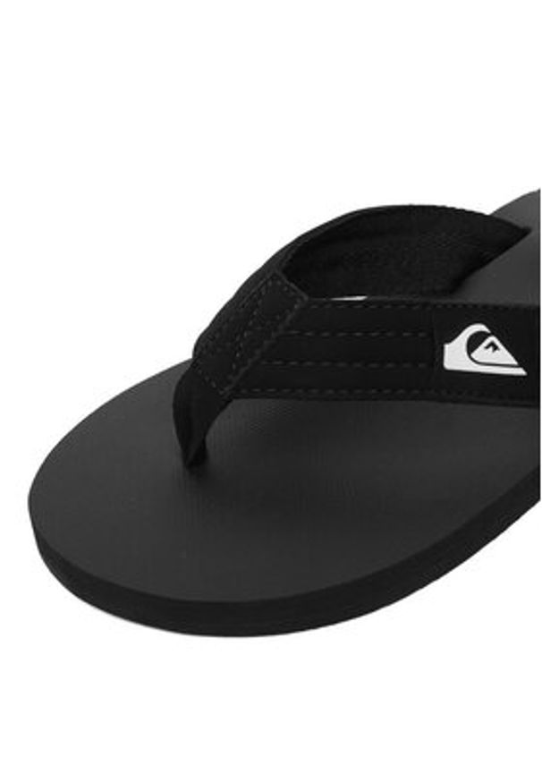 Quiksilver Japonki EO-DUNE CQ10036MB Czarny. Kolor: czarny. Materiał: skóra