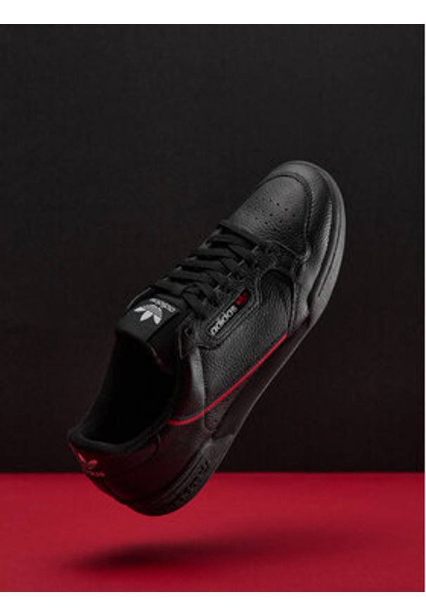 Adidas - adidas Sneakersy Continental 80 G27707 Czarny. Kolor: czarny. Materiał: skóra