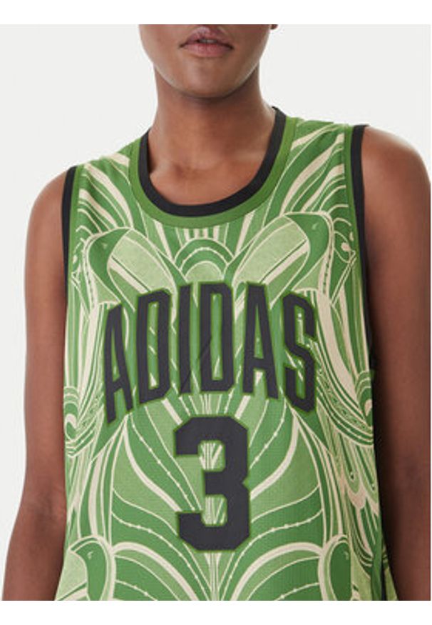 Adidas - adidas Sukienka codzienna Farm Rio Premium KD4620 Zielony Slim Fit. Okazja: na co dzień. Kolor: zielony. Materiał: syntetyk. Typ sukienki: proste. Styl: casual