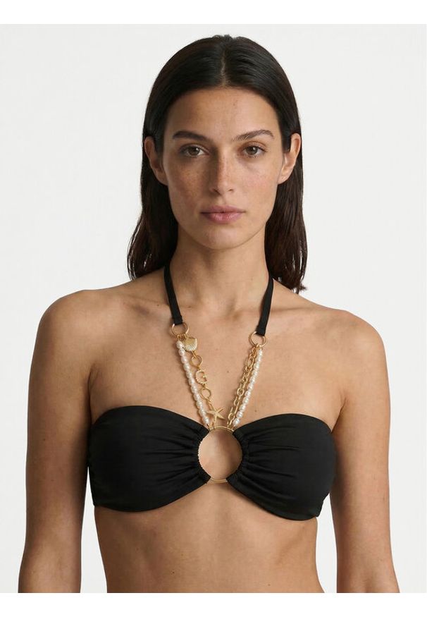 Guess Góra od bikini E6GJ01 KF412 Czarny. Kolor: czarny. Materiał: syntetyk