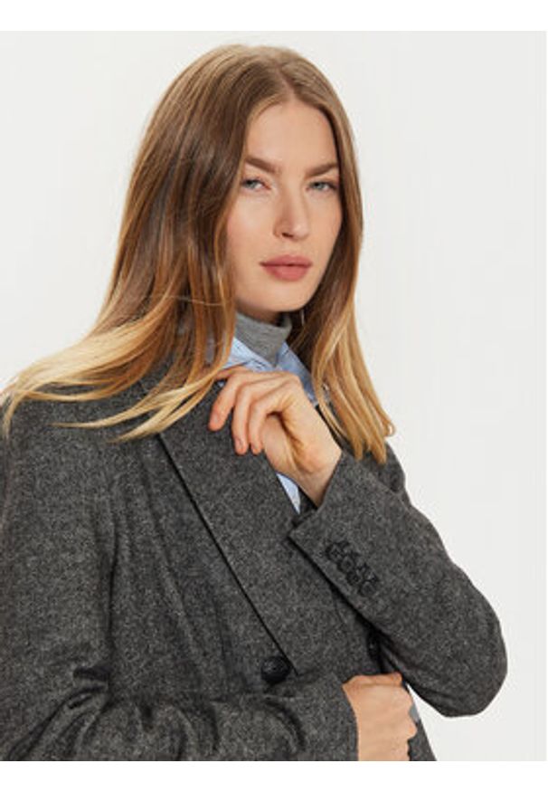 MAX&Co. Marynarka 2426046044200 Szary Regular Fit. Kolor: szary. Materiał: wełna