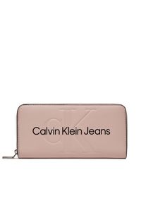Duży Portfel Damski Calvin Klein Jeans. Kolor: różowy