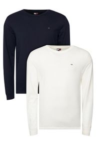 Tommy Jeans Komplet longsleeve DM0DM22148 Granatowy Slim Fit. Kolor: niebieski. Materiał: bawełna. Długość rękawa: długi rękaw #1