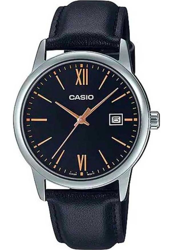 Casio Zegarek marki Casio model MTP-V002L kolor Czarny. Akcesoria męski. Sezon: Cały rok NoSize. Kolor: czarny