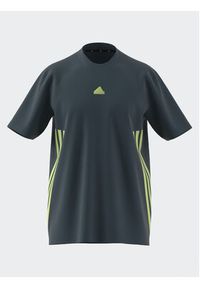 Adidas - adidas T-Shirt IN1614 Turkusowy Loose Fit. Kolor: turkusowy. Materiał: bawełna #4