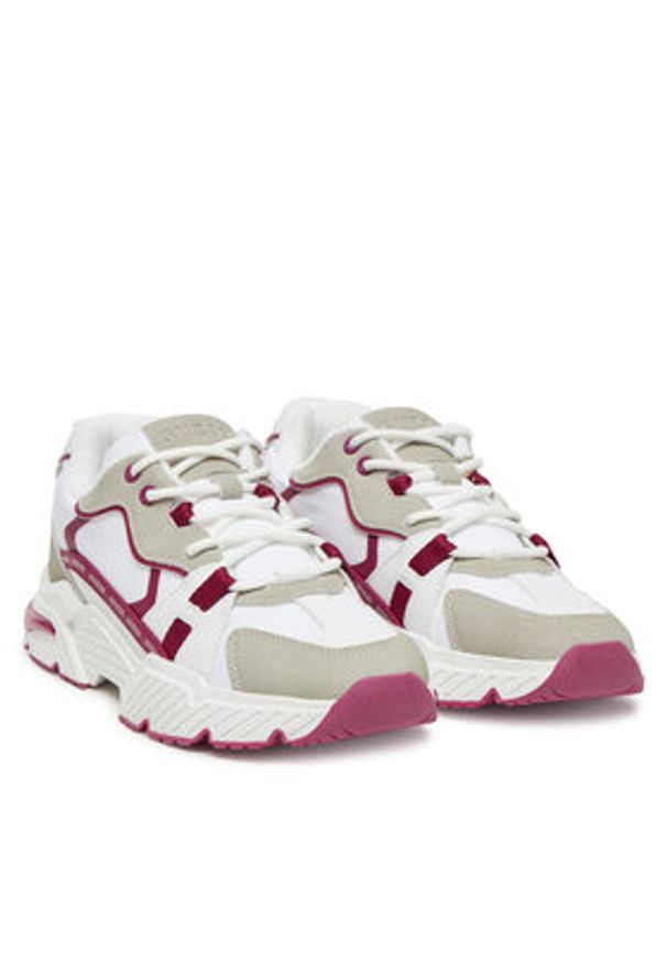 Guess Sneakersy FLJCAR ELE12 Biały. Kolor: biały. Materiał: skóra