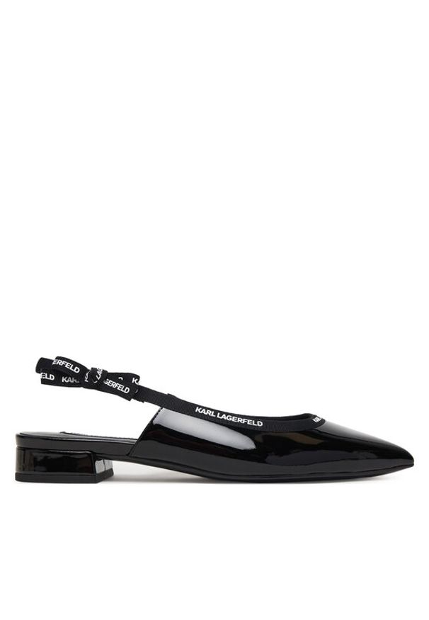 Karl Lagerfeld - KARL LAGERFELD Baleriny Kerrie KL40159 Czarny. Kolor: czarny. Materiał: skóra