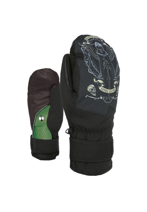 Rekawice narciarskie Level Spcae Mitt unisex XL. Kolor: czarny. Materiał: poliamid, elastan. Sezon: zima. Sport: narciarstwo