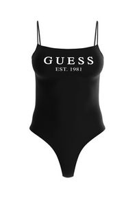 Guess Body Carrie O2GM12 KBBU1 Czarny Slim Fit. Kolor: czarny. Materiał: bawełna