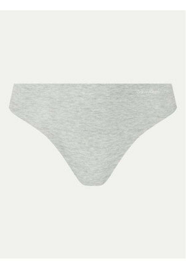 Calvin Klein Underwear Komplet 3 par stringów Thong 3Pk 000QD5219E Kolorowy. Materiał: bawełna. Wzór: kolorowy