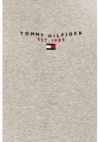 TOMMY HILFIGER - Tommy Hilfiger - Bluza bawełniana. Okazja: na co dzień. Kolor: szary. Materiał: bawełna. Styl: casual #4