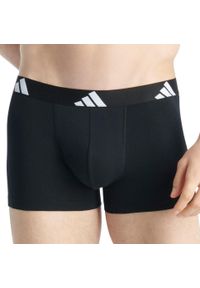 Adidas - Bokserki Active Flex Cotton 10 pak. Kolor: niebieski. Materiał: bawełna, elastan