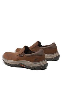 skechers - Skechers Półbuty Calum 204480/CDB Brązowy. Kolor: brązowy. Materiał: nubuk, skóra