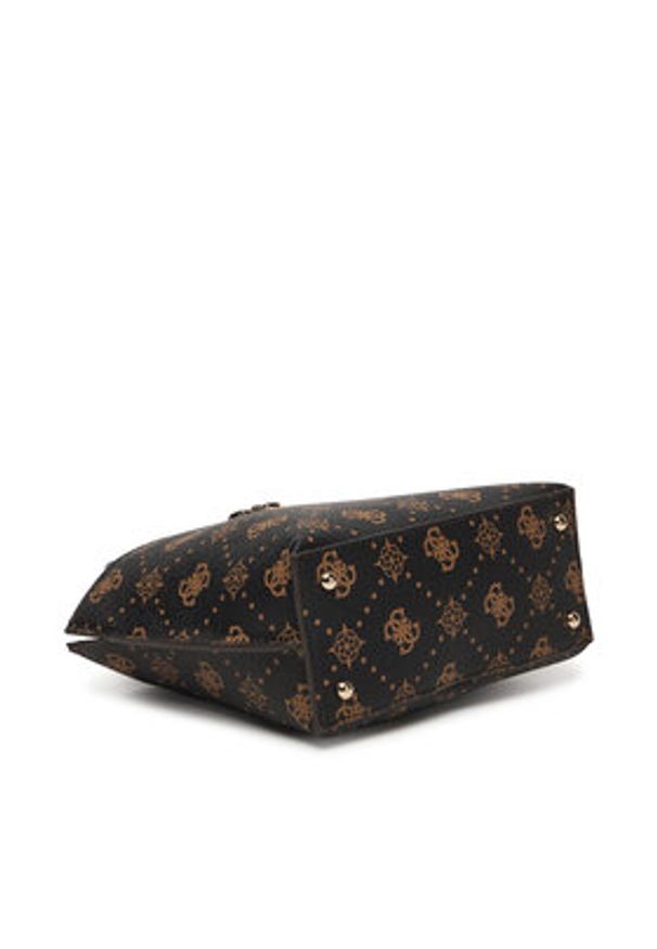 Guess Torebka Emelie Logo Mini HWGP99 28750 Brązowy. Kolor: brązowy. Materiał: skórzane