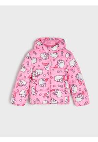 Sinsay - Pikowana kurtka z kapturem i nadrukiem allover Pusheen The Cat - różowy. Typ kołnierza: kaptur. Kolor: różowy. Wzór: nadruk #1