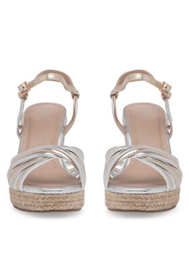 DeeZee Espadryle WYL2610-01 Srebrny. Kolor: srebrny. Materiał: syntetyk