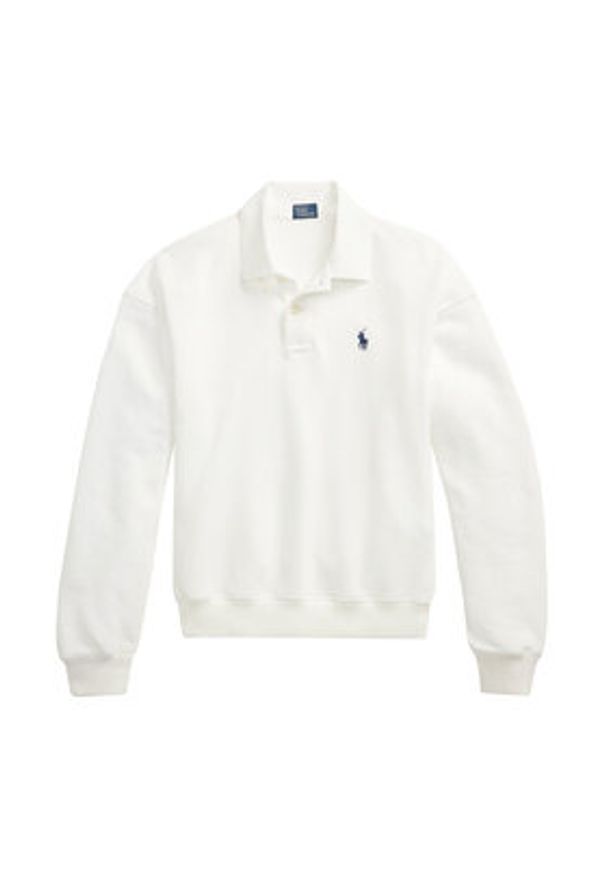 Polo Ralph Lauren Bluza 211965097002 Biały Relaxed Fit. Typ kołnierza: polo. Kolor: biały. Materiał: bawełna