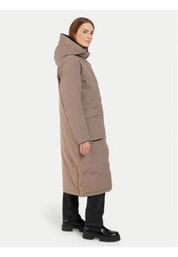 Didriksons Parka Leya 504846 Brązowy Relaxed Fit. Kolor: brązowy. Materiał: syntetyk