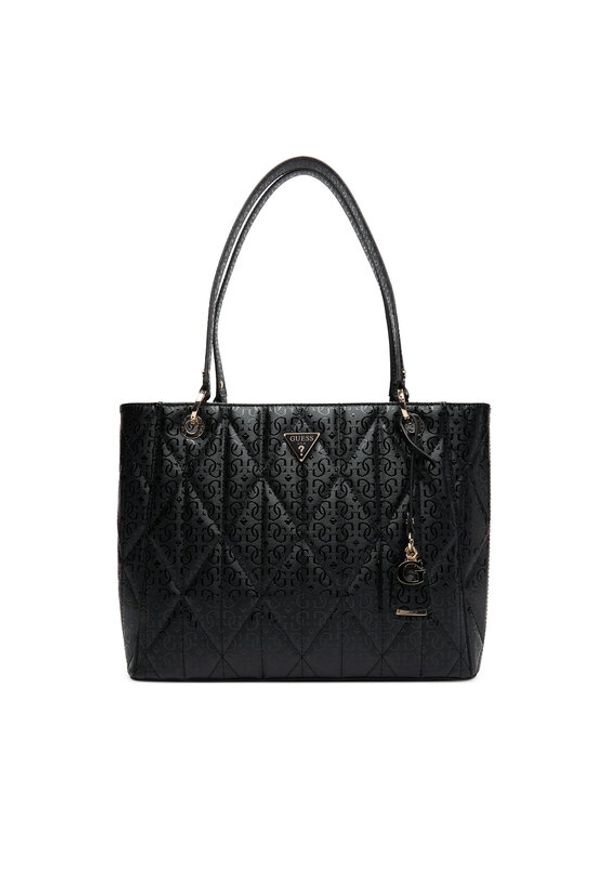 Guess Torebka Aldina HWGG96 63250 Czarny. Kolor: czarny. Materiał: skórzane