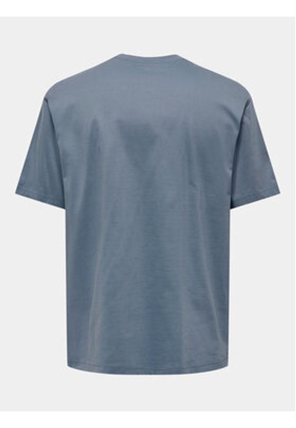 Only & Sons T-Shirt Fred 22022532 Niebieski Relaxed Fit. Kolor: niebieski. Materiał: bawełna