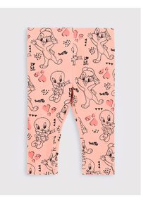 COCCODRILLO - Coccodrillo Legginsy LOONEY TUNES ZC2122102LIG Różowy Slim Fit. Kolor: różowy. Materiał: bawełna