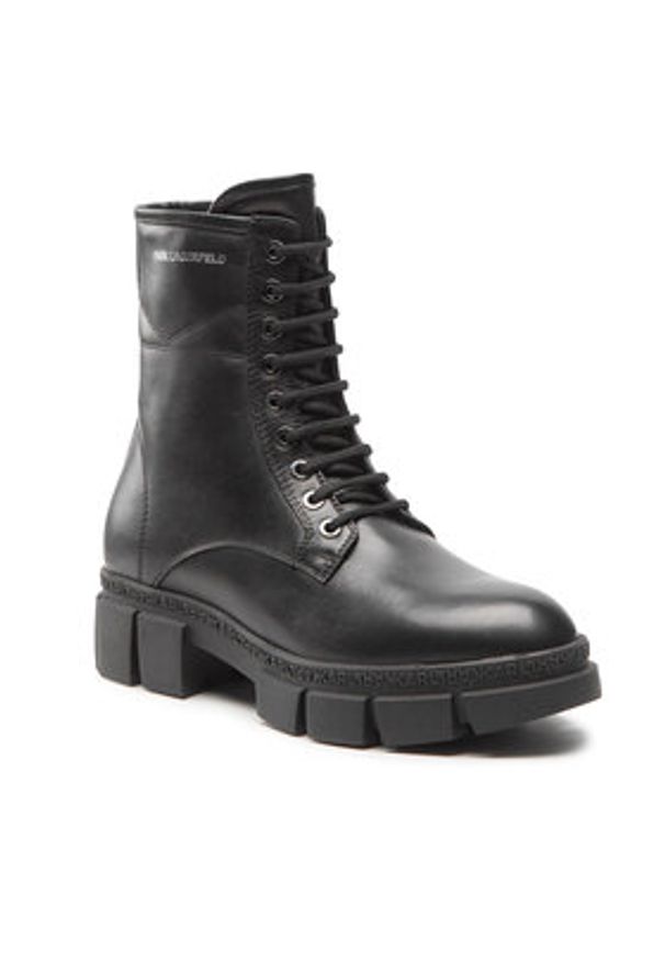 Karl Lagerfeld - KARL LAGERFELD Trzewiki KL43250 Czarny. Kolor: czarny. Materiał: skóra