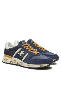 Premiata Sneakersy Lander 6904 Granatowy. Kolor: niebieski. Materiał: materiał #4