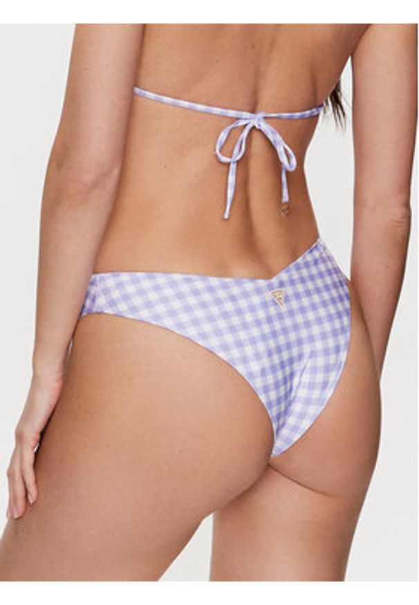 Guess Dół od bikini E3GO13 MC04R Fioletowy. Kolor: fioletowy. Materiał: syntetyk