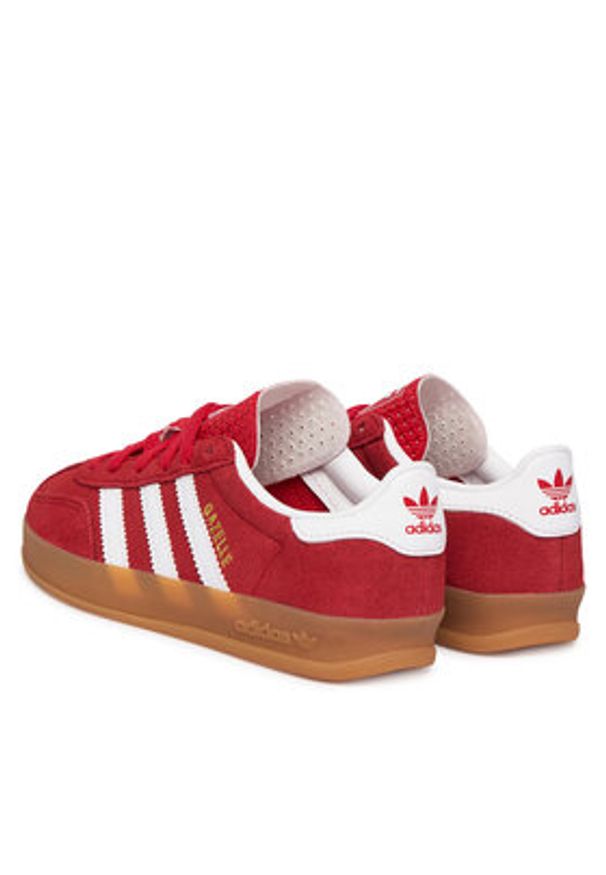 Adidas - adidas Sneakersy Gazelle Indoor IH9136 Czerwony. Kolor: czerwony. Materiał: skóra, zamsz. Model: Adidas Gazelle
