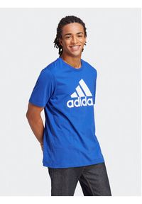 Adidas - adidas T-Shirt Essentials Single Jersey Big Logo T-Shirt IC9351 Niebieski Regular Fit. Kolor: niebieski. Materiał: bawełna, jersey #5