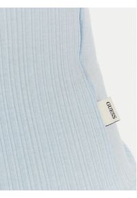 Guess Jeans T-Shirt W6GPA9 KF641 Błękitny Slim Fit. Kolor: niebieski. Materiał: bawełna #3
