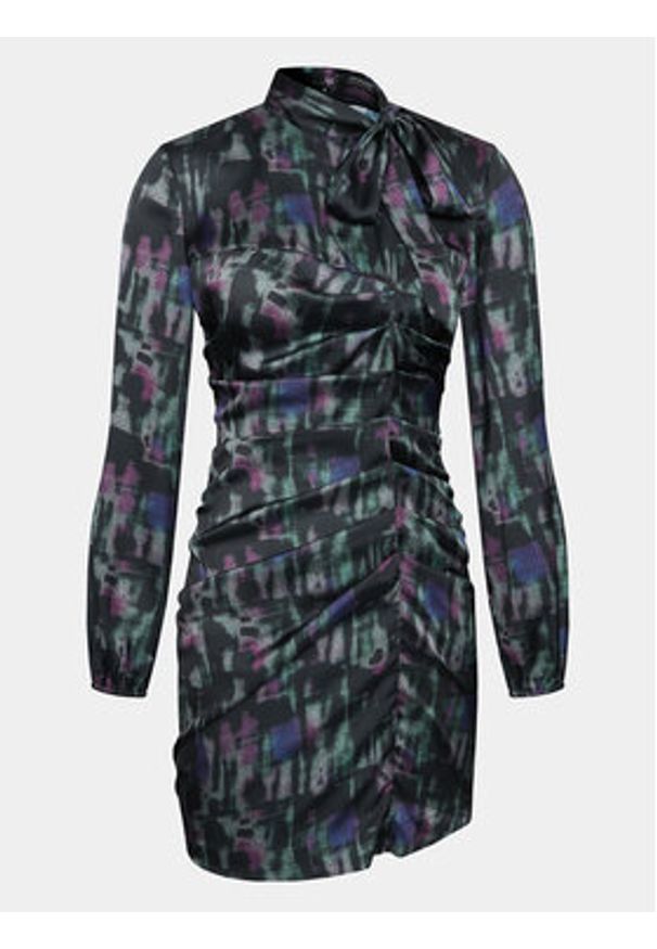 Sisley Sukienka codzienna 4RTMLV046 Kolorowy Slim Fit. Okazja: na co dzień. Materiał: syntetyk. Wzór: kolorowy. Typ sukienki: proste. Styl: casual
