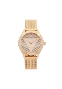 Guess Zegarek Glitz Plaque GW0835L2 Złoty. Kolor: złoty