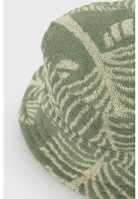 OAS kapelusz bawełniany kolor zielony bawełniany. Kolor: zielony. Materiał: bawełna