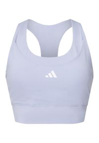 Adidas - adidas Biustonosz sportowy Run Pocket JI5991 Fioletowy Slim Fit. Kolor: fioletowy. Materiał: syntetyk. Sport: bieganie