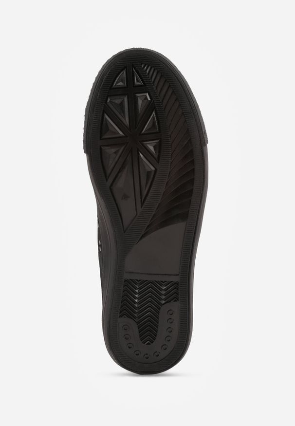 Born2be - Czarne Lekkie Trampki Vices Przed Kostkę Elletri. Okazja: na co dzień. Wysokość cholewki: przed kostkę. Kolor: czarny. Materiał: jeans. Obcas: na płaskiej podeszwie. Styl: casual, klasyczny, sportowy