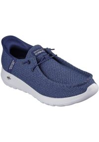 skechers - Buty sportowe męskie Skechers Go Walk Max Halyco. Kolor: niebieski. Materiał: materiał #1