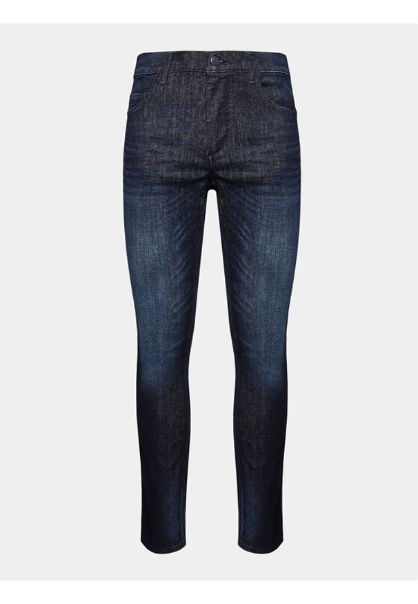 Sisley Jeansy 4Y7V576L9 Granatowy Skinny Fit. Kolor: niebieski