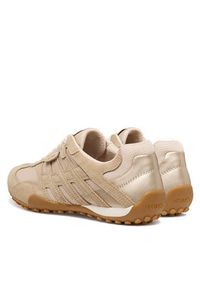 Geox Sneakersy D Snake Original D65B0A 01422 C1S5K Beżowy. Kolor: beżowy. Materiał: skóra, zamsz #5