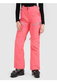 4f - 4F Spodnie narciarskie membrana 15000 damskie - różowe XL. Kolor: różowy. Materiał: materiał. Technologia: Thinsulate. Wzór: gładki. Sezon: zima. Sport: narciarstwo #2