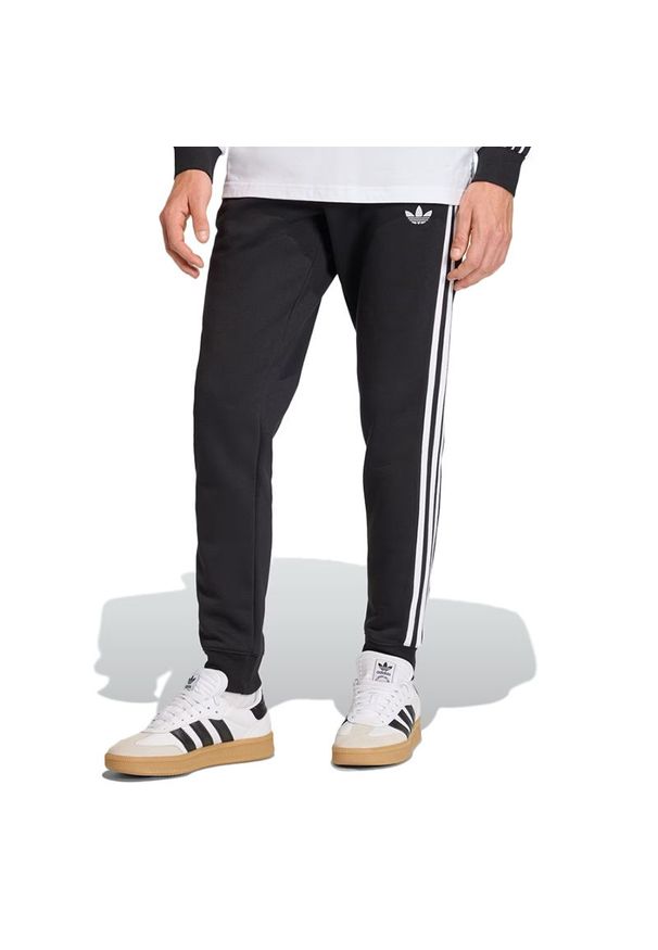 Adidas - Spodnie męskie adidas Originals 3-Stripes KE3562 - czarne. Kolor: czarny. Materiał: materiał, dresówka, poliester, bawełna