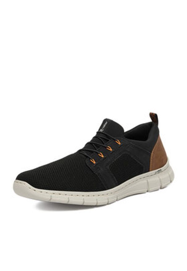 Rieker Sneakersy B7796-00 Czarny. Kolor: czarny. Materiał: materiał