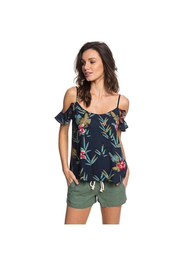 Bluzka treningowa damska Roxy Dreamland. Kolor: niebieski. Materiał: wiskoza. Sport: fitness