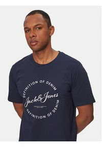 Jack & Jones T-Shirt Grayson 12288377 Niebieski Regular Fit. Kolor: niebieski. Materiał: bawełna #4