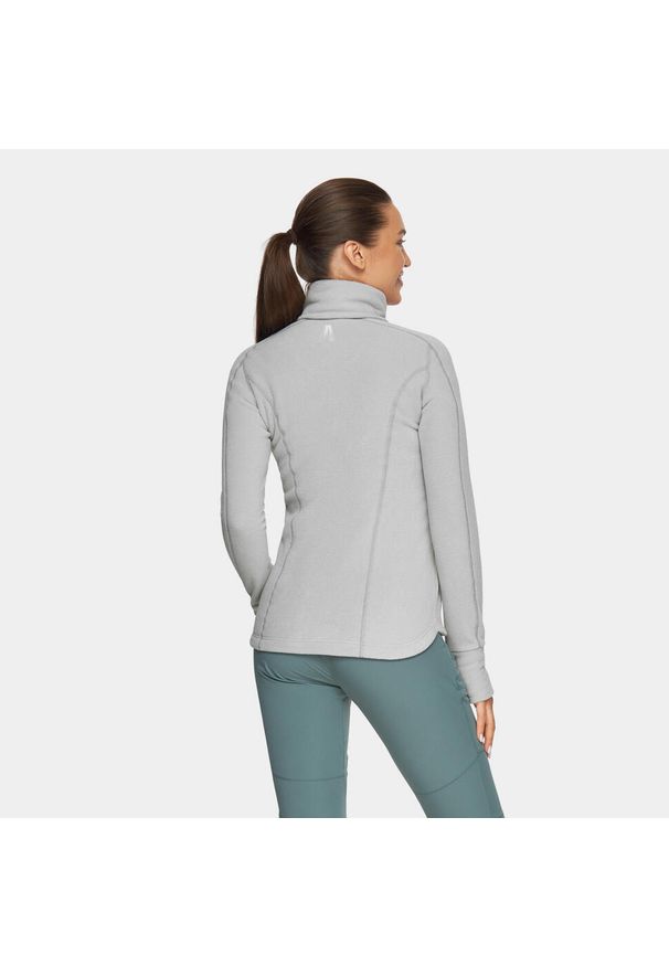 Bluza turystyczna damska Alpinus Grivola polarowa. Kolor: szary. Materiał: polar. Sezon: zima. Sport: narciarstwo