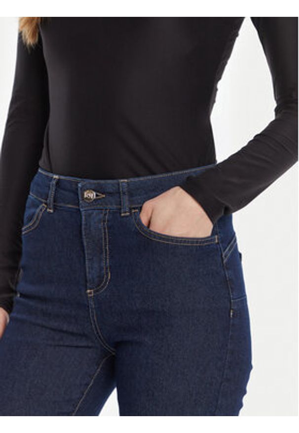 Rinascimento Jeansy CFC0125300003 Granatowy Flare Fit. Kolor: niebieski