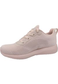 skechers - Buty do chodzenia damskie Skechers Bobs Squad. Kolor: wielokolorowy, różowy. Materiał: materiał, syntetyk, tkanina. Sport: turystyka piesza