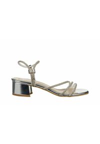 Sandały Bayla-187 07-1705 Silver 187227, Srebrny, Skóra ekologiczna - 37. Zapięcie: pasek. Kolor: srebrny. Materiał: skóra ekologiczna. Wzór: motyw z bajki, aplikacja, paski. Obcas: na obcasie. Wysokość obcasa: średni #1
