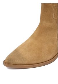 Badura Kowbojki EO-V365-206 Beżowy. Kolor: beżowy. Materiał: zamsz, skóra #3