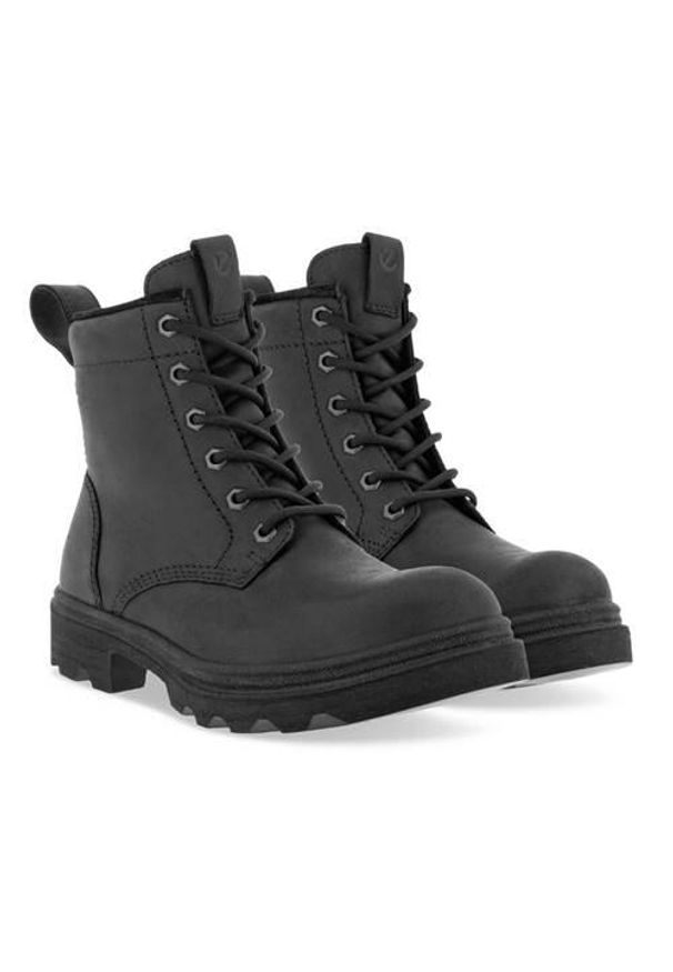 ecco - Buty do chodzenia damskie Ecco Winterstiefel Grainer. Wysokość cholewki: za kostkę. Kolor: czarny. Materiał: skóra. Szerokość cholewki: normalna. Sport: turystyka piesza